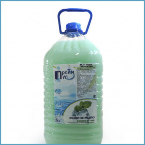 Жидкое мыло «ЗЕЛЕНЫЙ ЧАЙ» с экстрактом зеленого чая и мяты 0,5л - фото 1 - id-p149387555