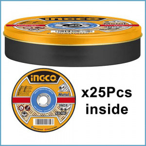 Абразивный отрезной диск по металлу 25 шт 115 мм INGCO MCD1211525 - фото 1 - id-p149388633