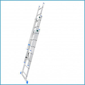 Лестница-стремянка алюминиевая 3-секционная Dinko LS 307, фото 2