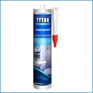 Герметик силиконовый санитарный ТИТАН Tytan Euro Line 290 мл белый прозрачный - фото 1 - id-p127692715