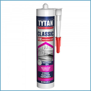 Tytan Professional клей монтажный Classic Fix (прозрачный) 310 мл - фото 1 - id-p127692730