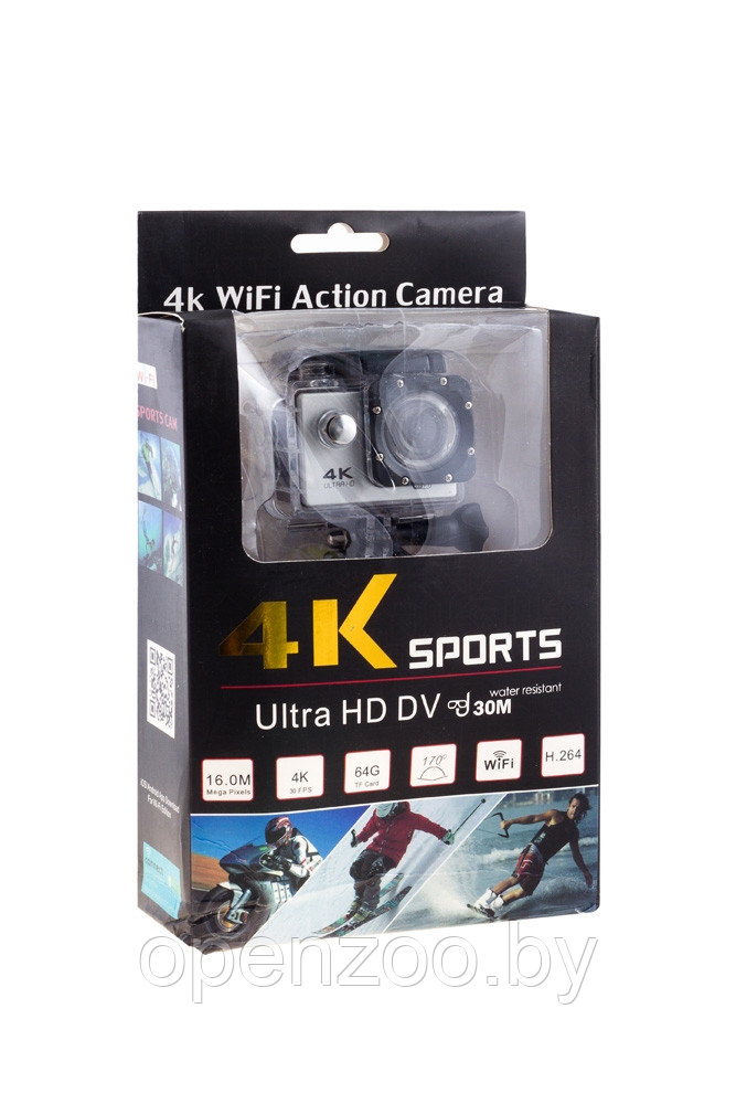 Экшн камера 4К Ultra HD Sports (4K WiFi Action Camera). Качество А Черный - фото 4 - id-p75804478