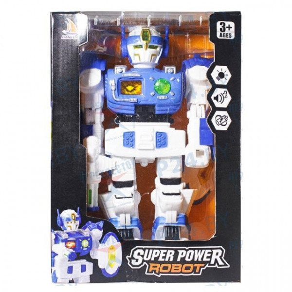 Музыкальный робот Super Power Robot с оружием (в коробке) - фото 1 - id-p191736441