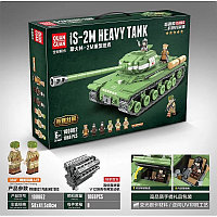 Детский Конструктор танк Quanguan 100062 ИС-2 (Иосиф Сталин-2) 1068 дет., аналог LEGO (Лего)