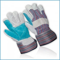 Перчатки спилковые комбинированные с усиленным пальцем «Докер» Люкс