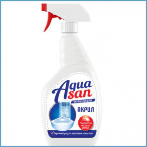 Средство для мытья акриловых ванн и душевых кабин AQUASАN,500 мл - фото 1 - id-p164612178