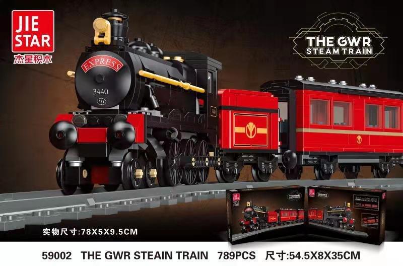 Детский конструктор Jie Star Поезд Паровоз GWR 59002,лего железная дорога