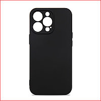 Чехол-накладка для Apple Iphone 13 Pro Max (силикон) черный с защитой камеры