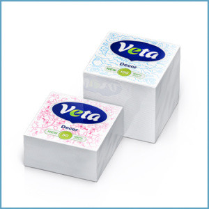 Салфетки бумажные VETA POP ART окрашенные, в упаковке 100шт. - фото 1 - id-p149387811