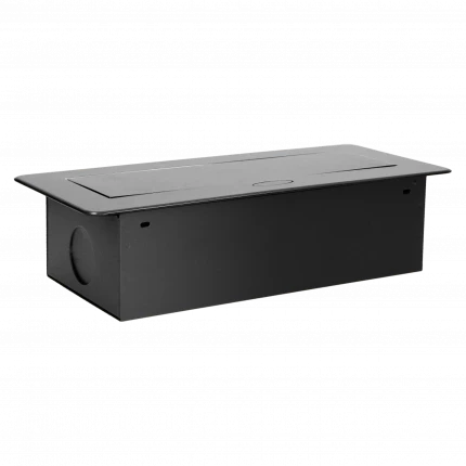 Блок розеточный встраиваемый Orno 3x2P+E со шторками, без кабеля, 3600Вт, металл, графит - фото 5 - id-p191829005