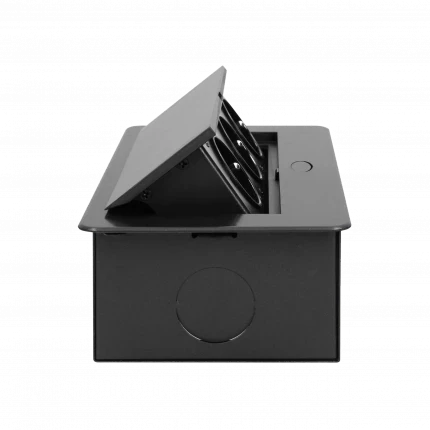 Блок розеточный встраиваемый Orno 3x2P+E со шторками, без кабеля, 3600Вт, металл, графит - фото 2 - id-p191829005