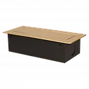 Блок розеточный встраиваемый Orno 3x2P+E со шторками, без кабеля, 3600Вт, металл, золотой, фото 6