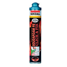 Монтажная огестойкая пена Soudal Soudafoam FR CLICK & FIX, 750 мл