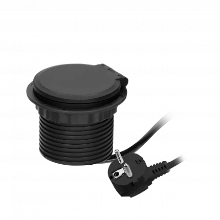Блок розеточный встраиваемый Orno, беспроводная зарядка, 2 USB Type A+C + 2P+E, кабель 1,8 м, черный - фото 3 - id-p191829021