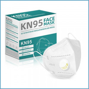 Респиратор KN95 / маска FFP2 пятислойная КН95 с клапаном многоразовая