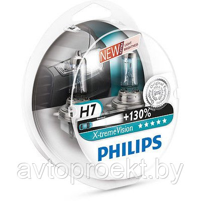 Автомобильные лампы Philips H7 X-tremeVision +130%