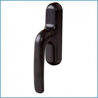 Ручка Prima с блокиратором и микровентиляцией для алюминиевого окна, черная