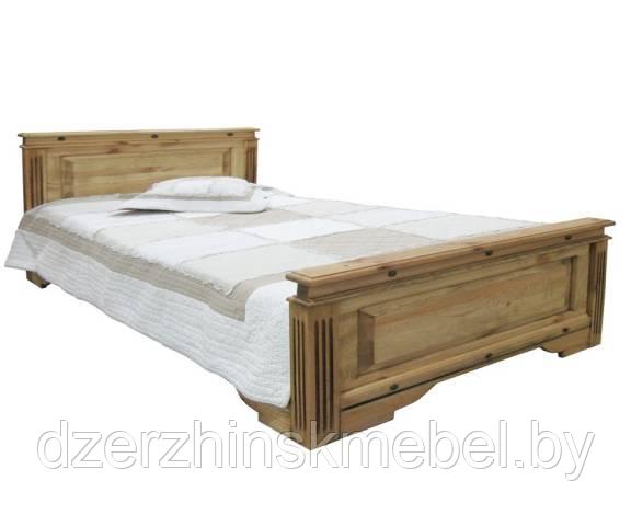 Кровать из массива сосны "Викинг-01" 1,2. Производитель Лидская МФ - фото 1 - id-p191919823