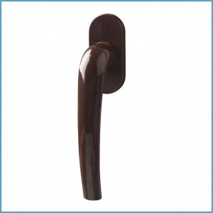 Ручка для окон из ПВХ FIRT Tango (Штифт=38 мм, 45°, алюминий, коричневый)