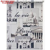 Рулонная штора "Париж", 90 х 175 см, цвет серый