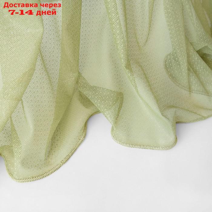Портьера "Стори", размер 500 х 270 см, цвет зелёный - фото 3 - id-p191759524