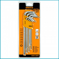 Набор ключей 9 шт. Torx INGCO HHK13091 INDUSTRIAL