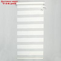 Штора-ролет "День и Ночь", размер 50х160 см, цвет белый