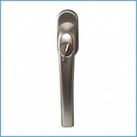 Ручка для окон из ПВХ с ключом Roto Line (Штифт=35 мм, 90°, титан матовый)
