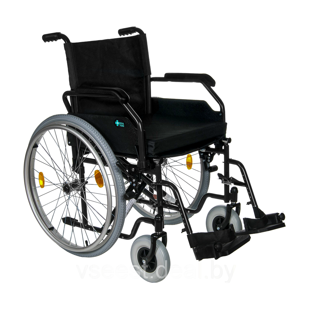 Инвалидная коляска для взрослых RF-1 Cruiser 1 Reha-Fund (Сидение 46 см., надувные колеса) - фото 1 - id-p191922521