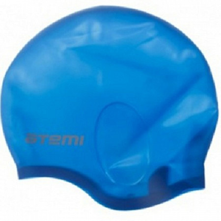 Шапочка для плавания Atemi, силикон (c "ушами"), син, EC104 - фото 1 - id-p191923033