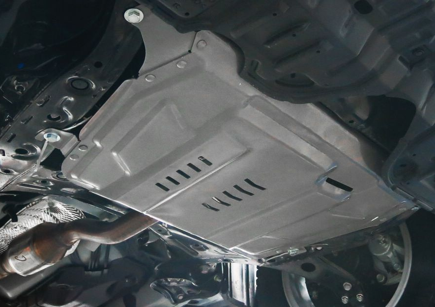 Защита алюминиевая Rival для картера и КПП Toyota Highlander II U40 2010-2013. - фото 2 - id-p87274097