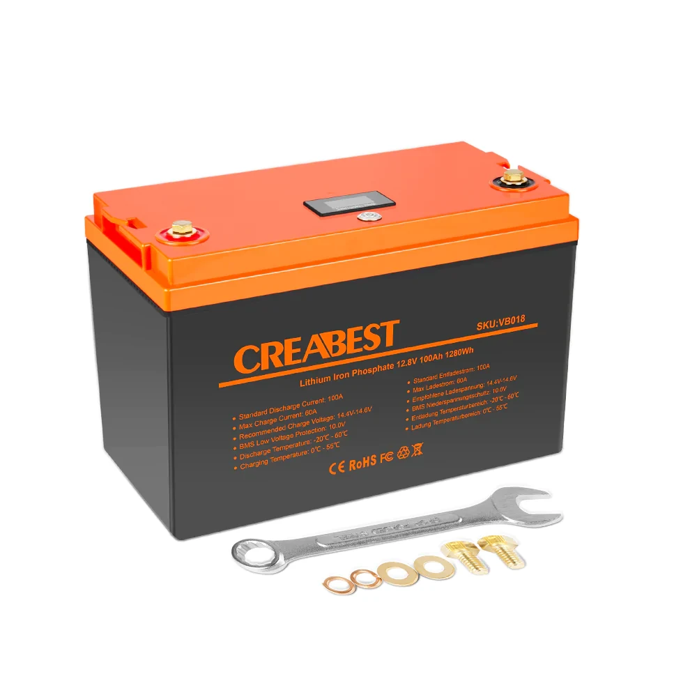 Аккумулятор Creabest LiFePO4 12,8V 100Ah с зарядным устройством на 30 Ah (Германия) - фото 7 - id-p191929913