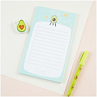 Блок для записей (To Do list) MESHU 10,0*17,0см, 50л., "Avocado", на склейке ЦЕНА БЕЗ НДС