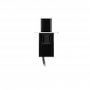Блок розеточный встраиваемый Orno выдвижной 2xUSB Type A  2,4А + C 3,1А + 3x2P+E со шт., кабель 2m, нерж., фото 4