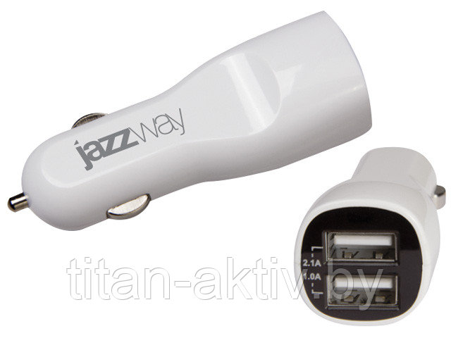 Блок питания iP-3100USB автомобильный JAZZway (Автомобильная зарядка для телефона для 2 USB) - фото 1 - id-p191525065