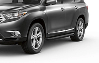 Порог-площадка "Premium-Black" , RIVAL, Toyota Highlander 2007-2014