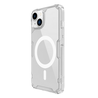 Силиконовый чехол Nillkin Nature TPU Pro Magnetic Case Прозрачный для Apple iPhone 14 Plus - фото 3 - id-p191947664