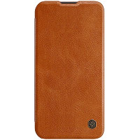 Кожаный чехол Nillkin Qin Pro Leather Case Коричневый для Apple iPhone 14 Plus