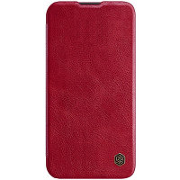 Кожаный чехол Nillkin Qin Pro Leather Case Красный для Apple iPhone 14 Plus