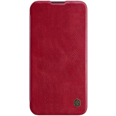 Кожаный чехол Nillkin Qin Pro Leather Case Красный для Apple iPhone 14 Plus - фото 1 - id-p191947689