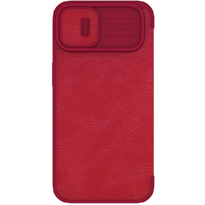 Кожаный чехол Nillkin Qin Pro Leather Case Красный для Apple iPhone 14 Plus - фото 2 - id-p191947689