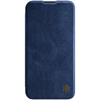 Кожаный чехол Nillkin Qin Pro Leather Case Синий для Apple iPhone 14 Plus