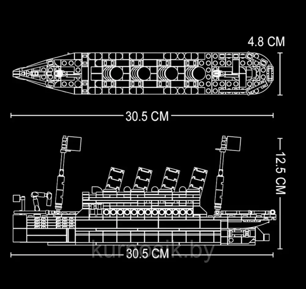 Конструктор 87002 Титаник, 606 деталей - фото 4 - id-p191952042