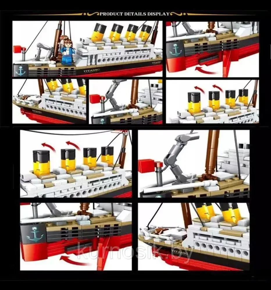 Конструктор 87002 Титаник, 606 деталей - фото 5 - id-p191952042