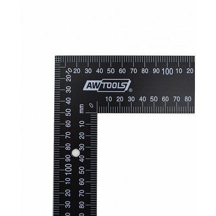 Угольник стальной столярный черный Awtools 200X300X2 мм AW29831, фото 2