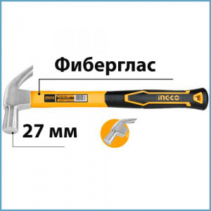 Молоток-гвоздодер INGCO HCH880227