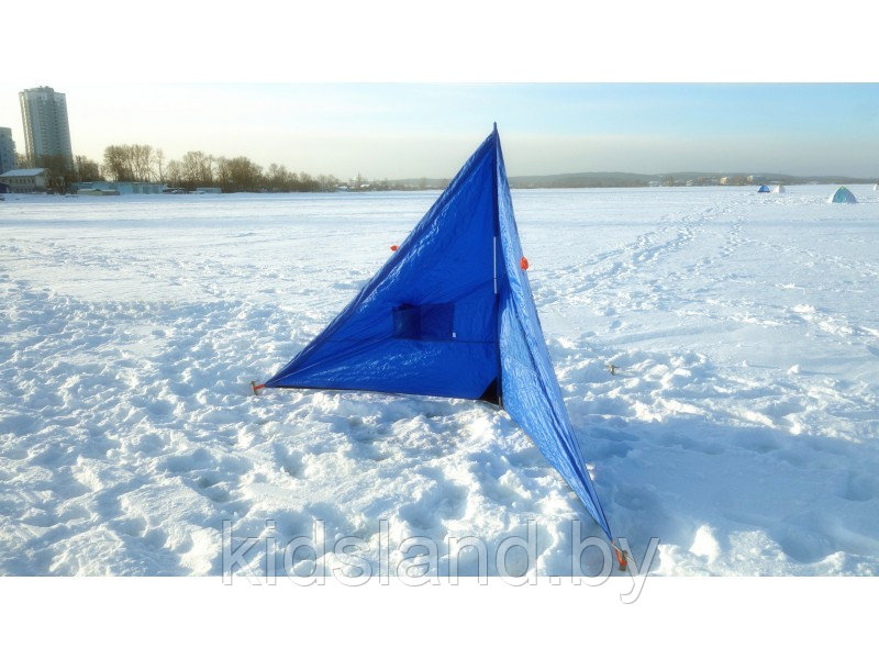 Зимнее укрытие для рыбака Пингвин Крыло 175*350 (синий) - фото 2 - id-p191965169