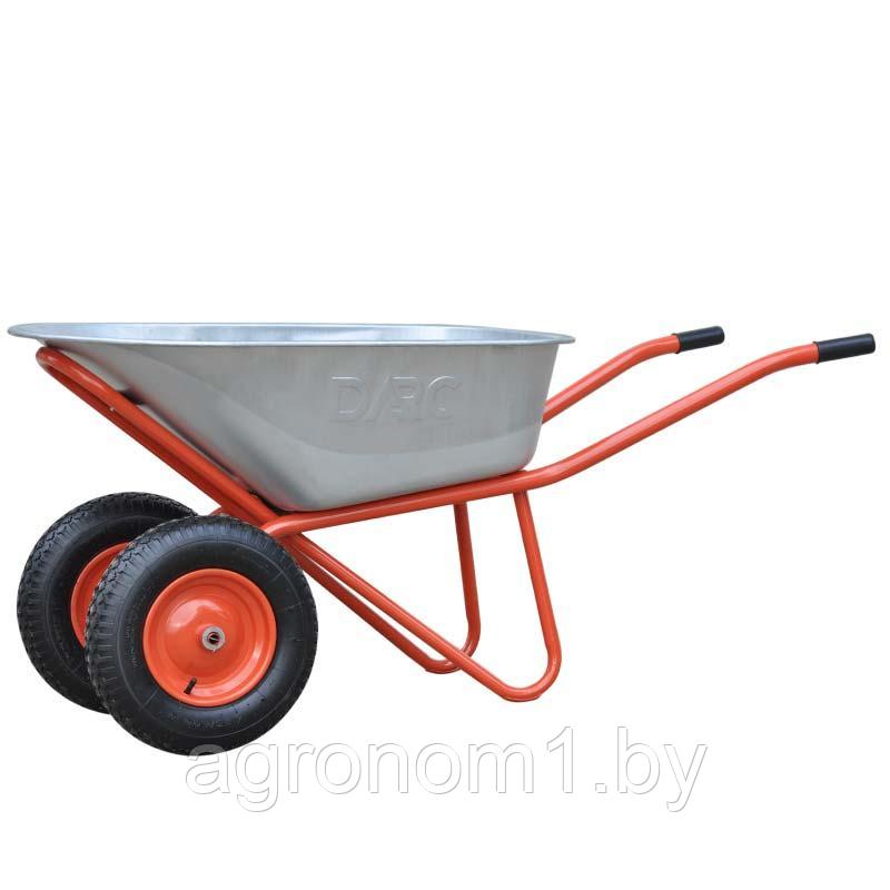 Тачка строительная DARC MASTER 2x140 (0,9 мм, до 140 л, до 370 кг, 2x4.00-8, пневмо, ось 20*85)