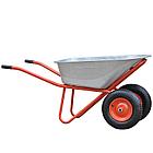 Тачка строительная DARC MASTER 2x140  (0,9 мм, до 140 л, до 370 кг, 2x4.00-8, пневмо, ось 20*85), фото 2