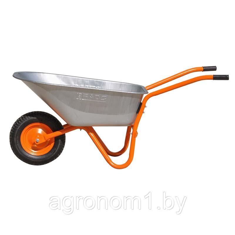 Тачка строительная BRADO 1x150 OPTIMA (до 150л, до 250 кг, 1х4.00-8, пневмо , ось 16*125)